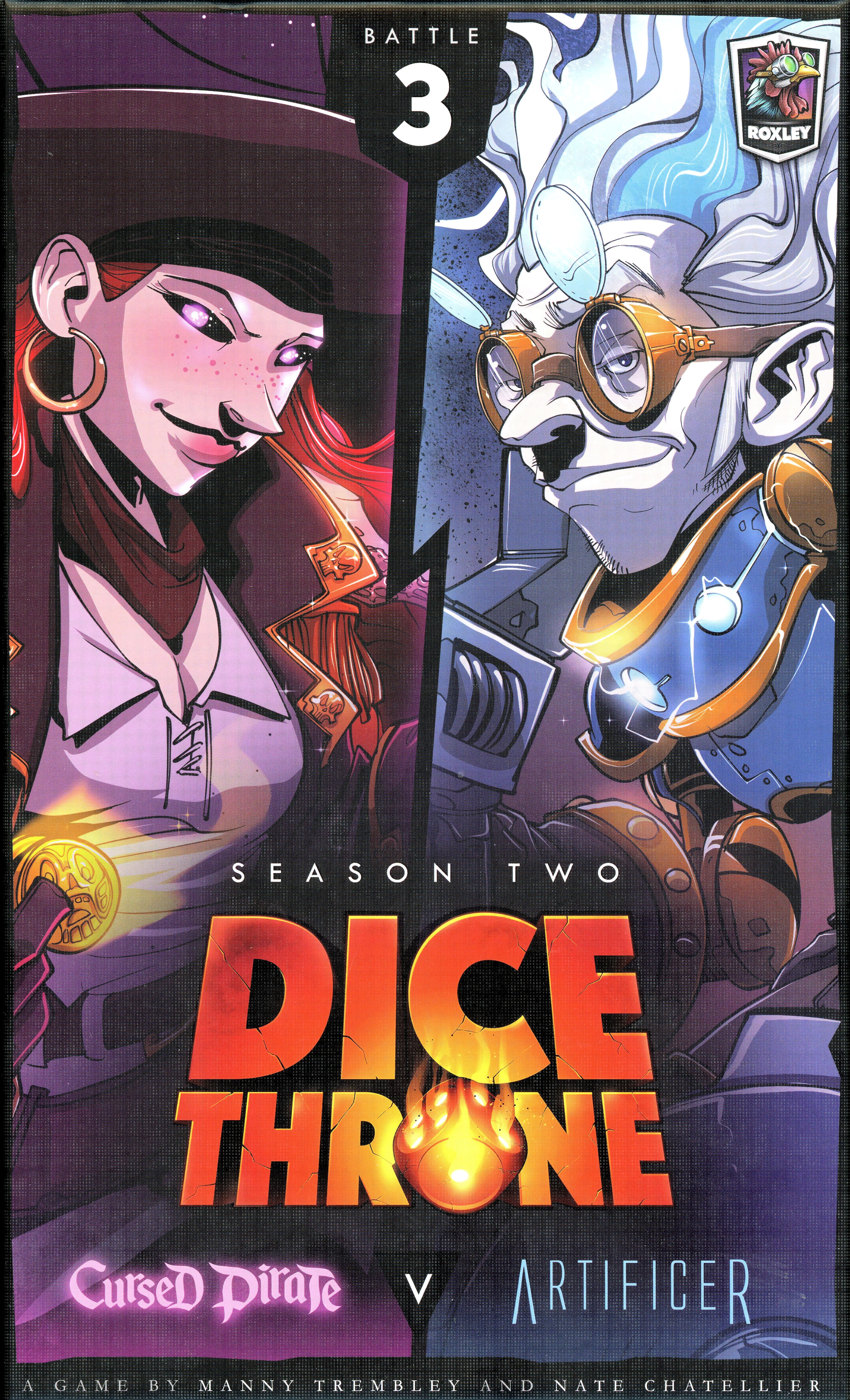 دایس ترون: فصل دو – دزد دریایی نفرین‌شده در برابر صنعت‌گر Dice Throne: Season Two – Cursed Pirate v. Artificer