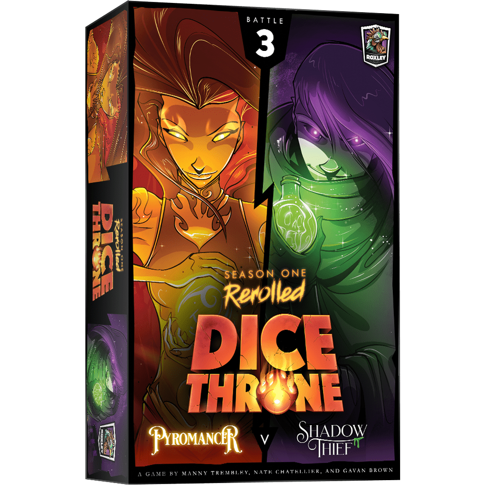 دایس ترون: فصل اول ریرولد – پایرومنسر علیه شدو شیف Dice Throne: Season One ReRolled – Pyromancer v. Shadow Thief