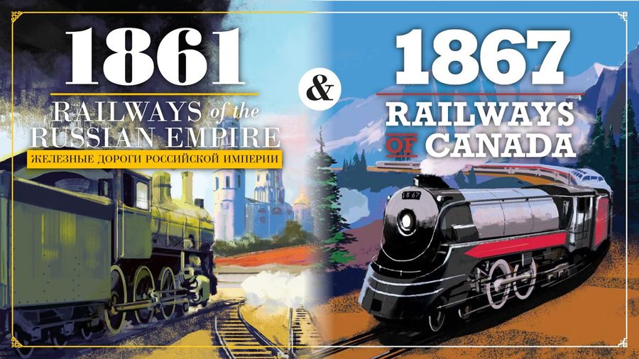 1861: ریل‌ویز آو د راشین امپایر و 1867: ریل‌ویز آو کانادا 1861: Railways of the Russian Empire & 1867: Railways of Canada