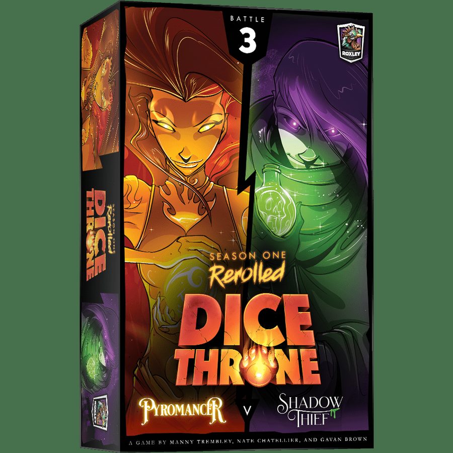 دایس ترون: فصل اول ریرولد – پایرومنسر علیه شدو شیف Dice Throne: Season One ReRolled – Pyromancer v. Shadow Thief